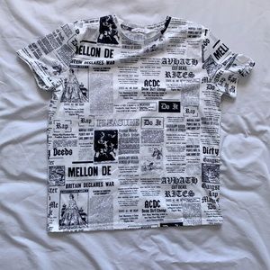 Shein newspaper shirt
